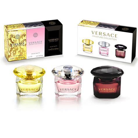 versace miniatures collection fragrance set|Versace perfume gift set price.